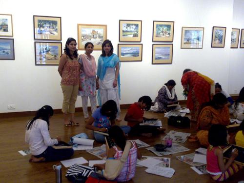 Kala Ghoda art workshop with Children