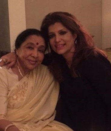 With the Queen of Bollywood Asha Bhosle ji